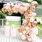 134pcs Macaron Orange Balloon Garland Arch Kit - Metallic Chrome Balloons with 4D Globos and Rose Gold Confetti Latex Balloons for Wedding, Birthday Party, and Baby Shower Decor (Gold, Pink, Rose Gold)